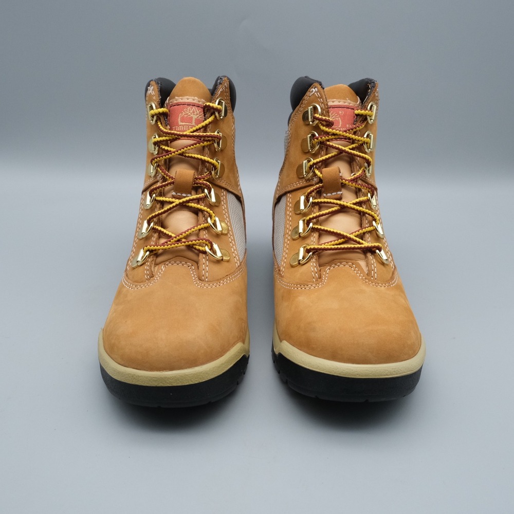 Timberland Field Boot Kids Size 3 Wheat Nubuck Mesh Rugged Outdoor 44793 - Picture 2 of 11